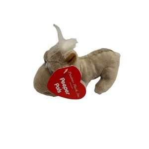 New Peeper Pals Plush Stuffed Animal Toy Harlie Beige 6.5 in length hippo